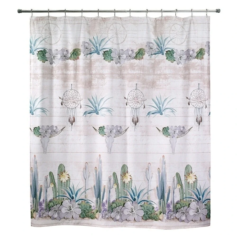 Unbranded Shower Curtain Unisex OS Multicolor Excellent Boho Desert Southwestern